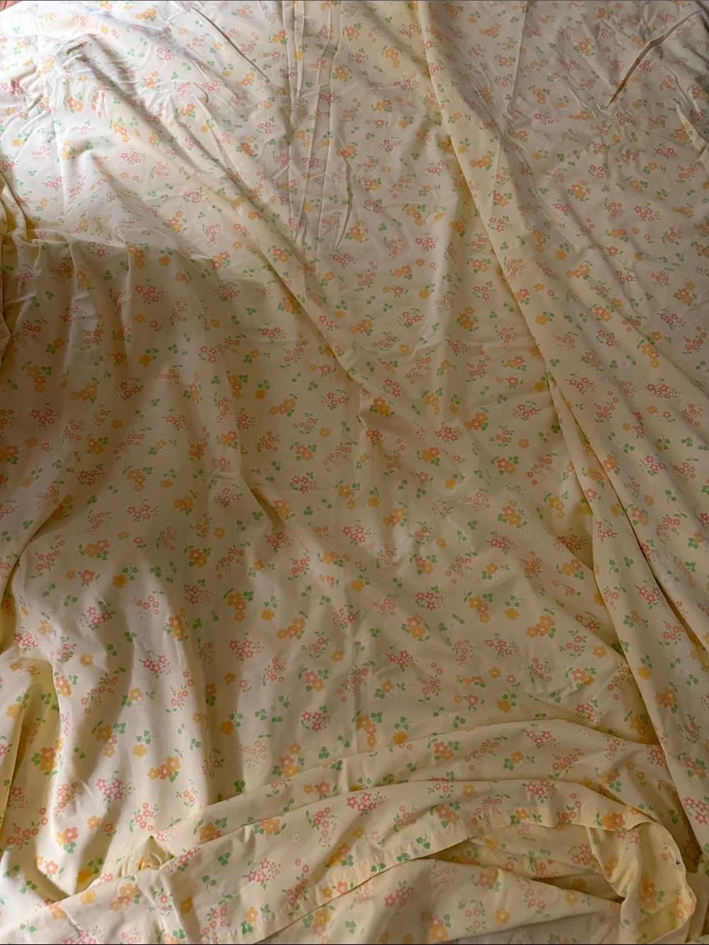 Vintage Floral Print Duvet Cover